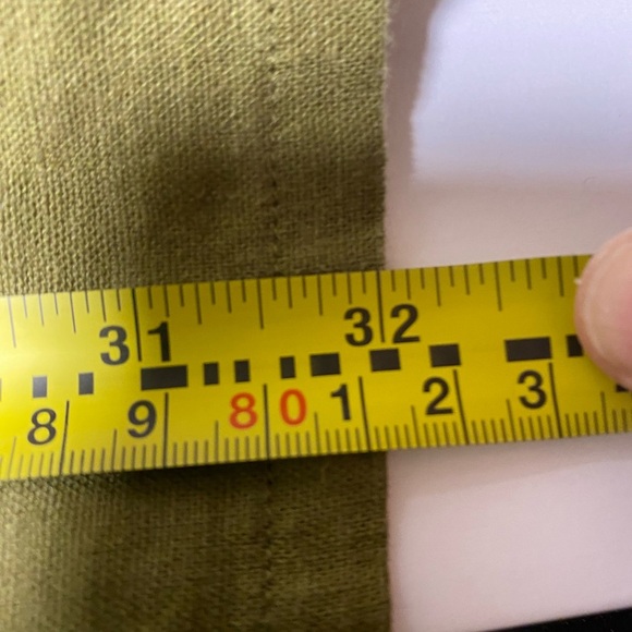 Universal Thread Linen Blend Olive Green Oversized Simple Babydoll Dress SIZE XS - Picture 5 of 7